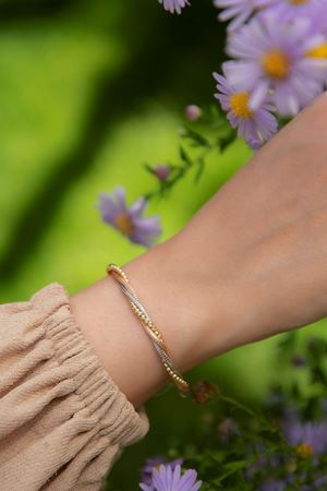 14 Ayar Altın Toplu Burgu Bileklik