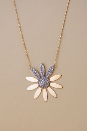 14 Ayar Sarı Altın Papatya Kolye