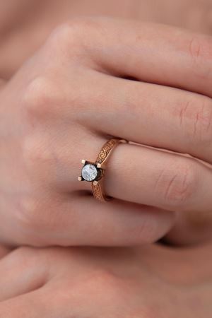 0,17 Carat Elmas Tektaş Yüzük