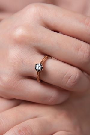 0,14 Carat Elmas Tektaş Yüzük