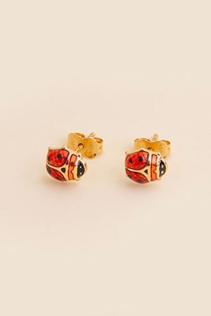 14 Ayar Sarı Altın Uğur Vidalı Küpe