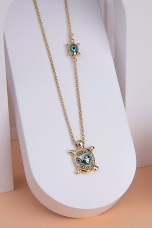 Fortuna 14 Ayar Altın Kaplumbağa Kolye