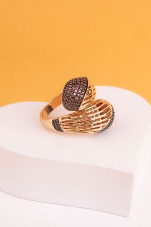 14 Ayar Rose Altın Tasarım Yüzük