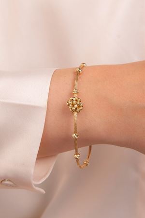 14 Ayar Sarı Altın Toplu Bileklik