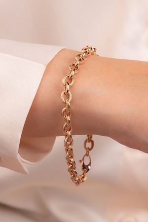 14 Ayar Rose Altın Hallow Bileklik