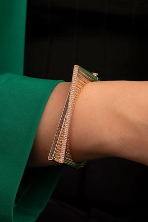 14 Ayar Rose Altın Tasarım Set Bilezik