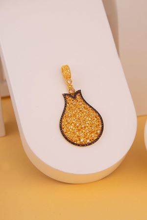 14 Ayar Sarı Altın Lale Yadigar Kolye Ucu