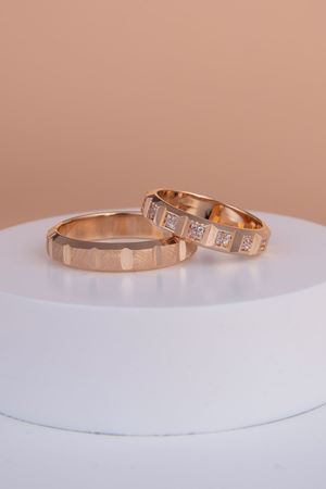 14 Ayar Rose Altın Kadın Alyans