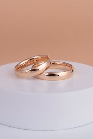 14 Ayar Rose Altın 4 Mm Erkek Alyans