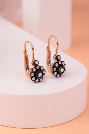 0,40 Carat Elmas Set Gül Küpe