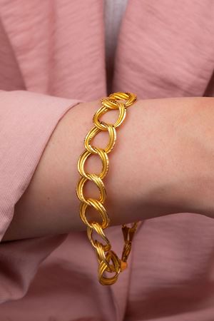 22 Ayar Sarı Altın Tasarım Bileklik