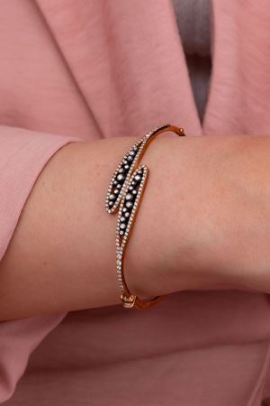 1,23 Carat Elmas İkili Tasarım Bilezik