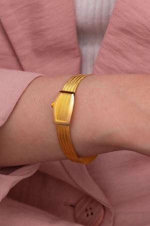 22 Ayar Sarı Altın 5 Sıra Trabzon Bileklik