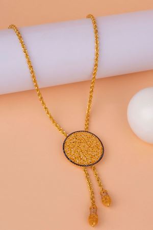 14 Ayar Altın Yuvarlak Yadigar Gerdanlık