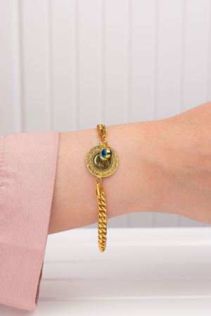 14 Ayar Altın Çeyrek Altın Gurmet Bileklik