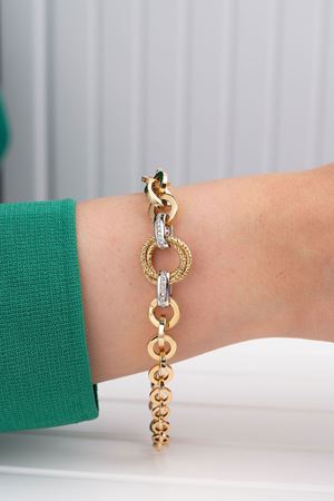 14 Ayar Altın Olimpiyat Bileklik