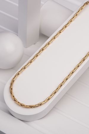 14 Ayar Sarı Altın Tasarım Zincir