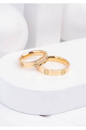 14 Ayar Sarı Altın 4 Mm Tasarım Kadın Alyans