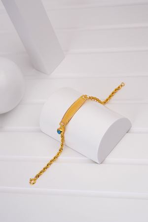 14 Ayar Altın Halat Zincir Çocuk Bileklik