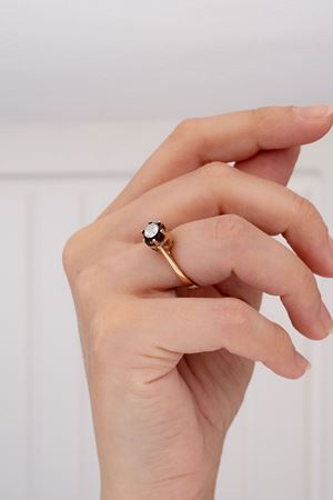 0,22 Carat Elmas Tektaş Yüzük