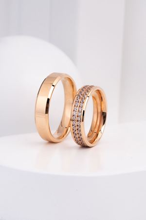 14 Ayar Rose Altın Kadın Alyans