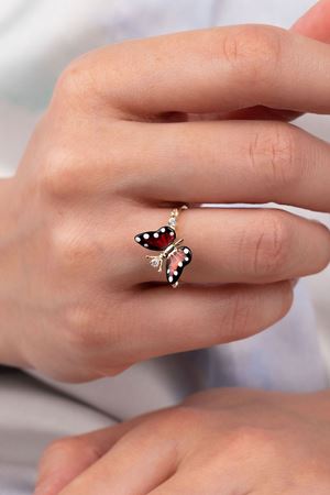 Monarch Butterfly Yüzük