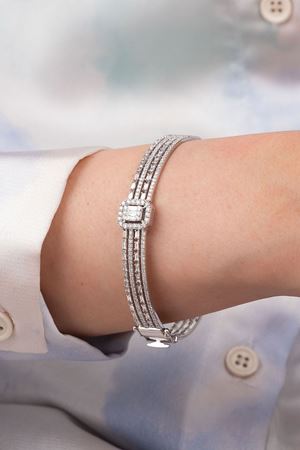 1,87 Carat Pırlanta Baget Bilezik