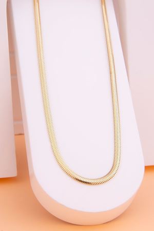 14 Ayar Sarı Altın İtalyan Bombe Ezme Zincir