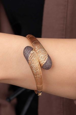 14 Ayar Rose Altın Tasarım Bilezik