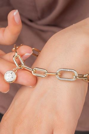 14 Ayar Sarı Altın Kutup Yıldızı Bileklik