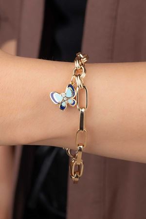 14 Ayar Altın Eterna Kelebek Bileklik