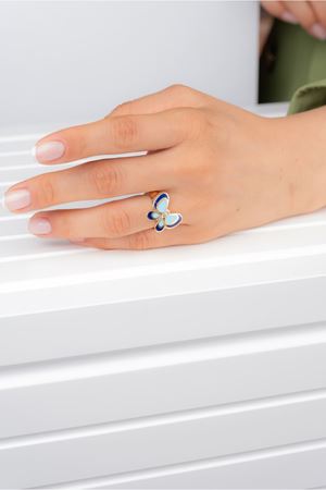 CETAŞ 14 Ayar Altın Eterna Kelebek Yüzük