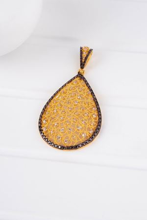 14 Ayar Sarı Altın Damla Yadigar Kolye Ucu