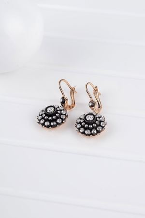 1,24 Carat Elmas Gül Set Küpe