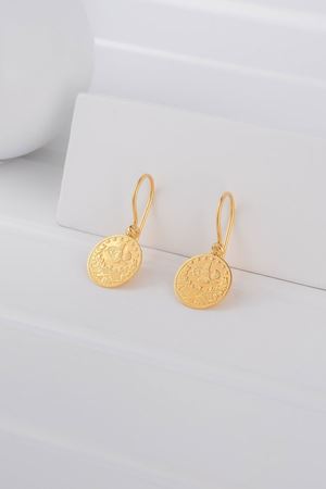 22 Ayar Sarı Altın Reşat Altın Küpe