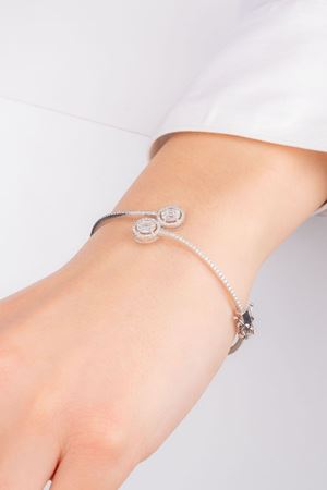 0,91 Carat Pırlanta Çift Baget Bilezik