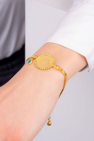 14 Ayar Sarı Altın Çeyrek Altın Bileklik