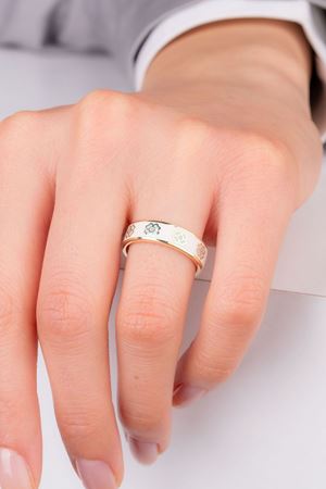 14 Ayar Sarı Altın Kozmos Yüzük