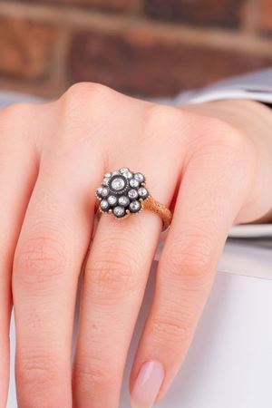 0,58 Carat Elmas Gül Tasarım Yüzük