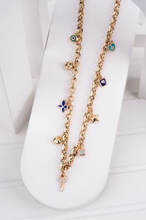 14 Ayar Sarı Altın Şans Gerdanlık