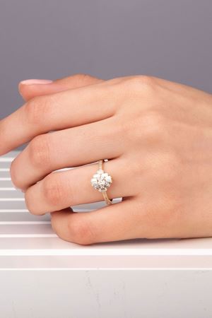 ARPAŞ 14 Ayar Sarı Altın Baget Yüzük