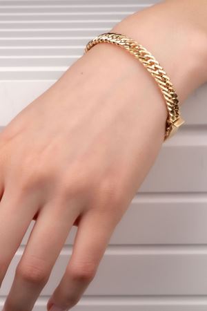 14 Ayar Sarı Altın Gurmet Bilezik