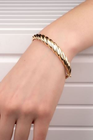 14 Ayar Sarı Altın Burgu Bilezik