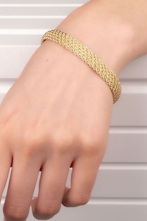 ARPAŞ 14 Ayar Sarı Altın Halat Örgü Bileklik