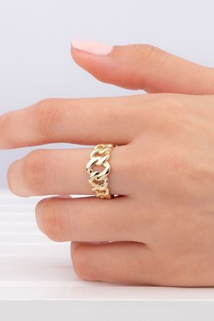 14 Ayar Sarı Altın Gurmet Yüzük