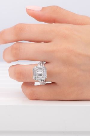 1,94 Carat Pırlanta Tasarım Baget Yüzük