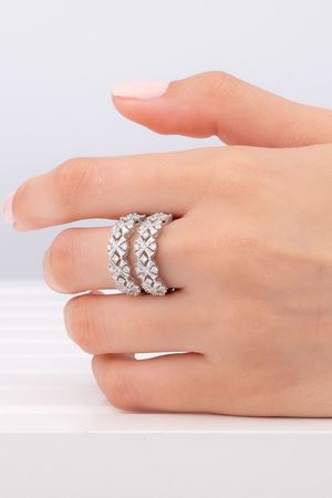 2,03 Carat Pırlanta İkili Tasarım Yüzük