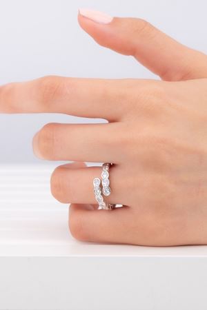 1,06 Carat Pırlanta İkili Tasarım Yüzük