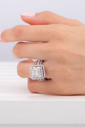 2,07 Carat Pırlanta Tasarım Baget Yüzük