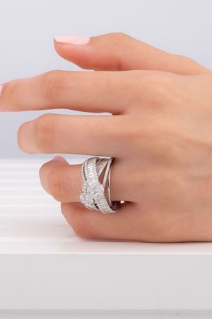 2,10 Carat Pırlanta Coronet Baget Yüzük